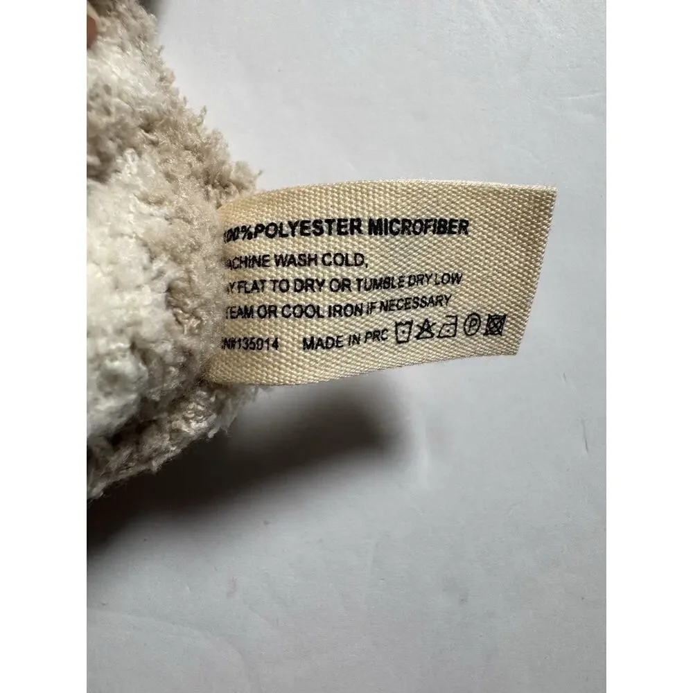 ComfyLuxe Kids Beige Fleece Beanie Winter Hat Soft Stretch One Size NWT
